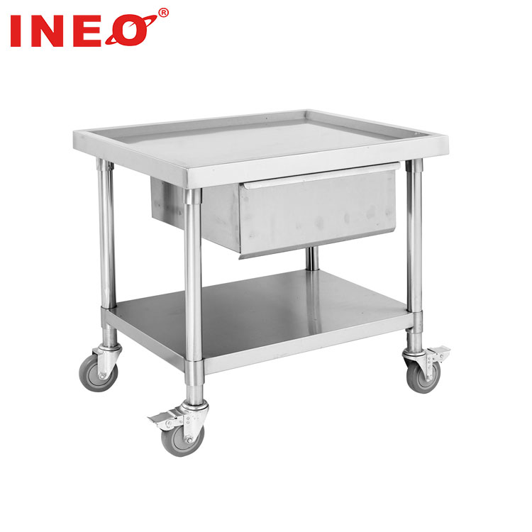Commercial Kitchen Projects - Commercial Kitchen Mobile Stainless Steel Bench