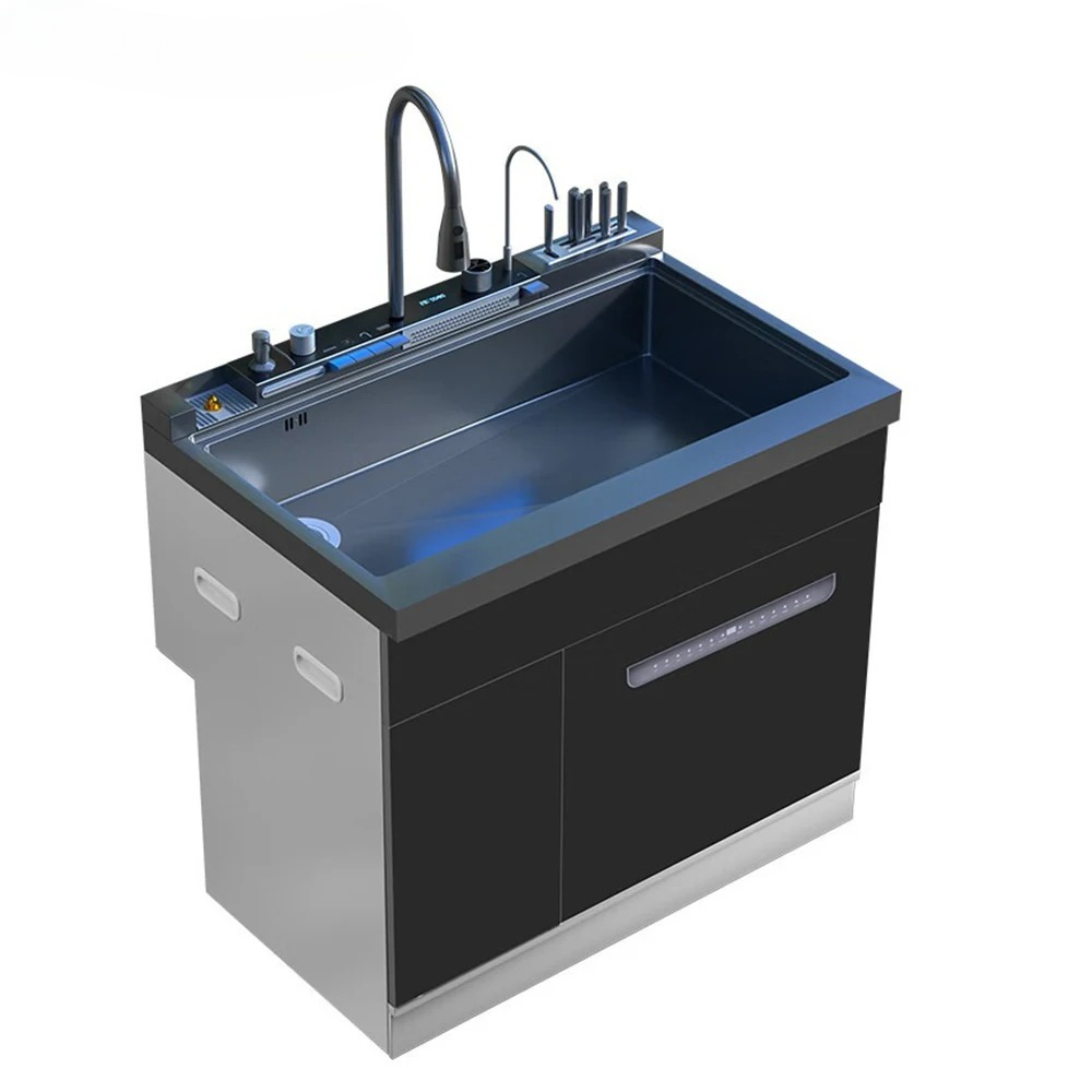 Commercial Kitchen Dishwasher - Integrated Sink Dishwasher Commercial Countertop Smart
