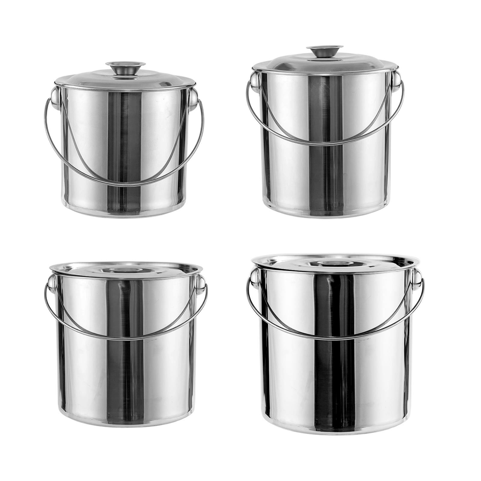 Commercial Kitchen Induction - Stainless Steel Stockpot Oil Bucket Oil