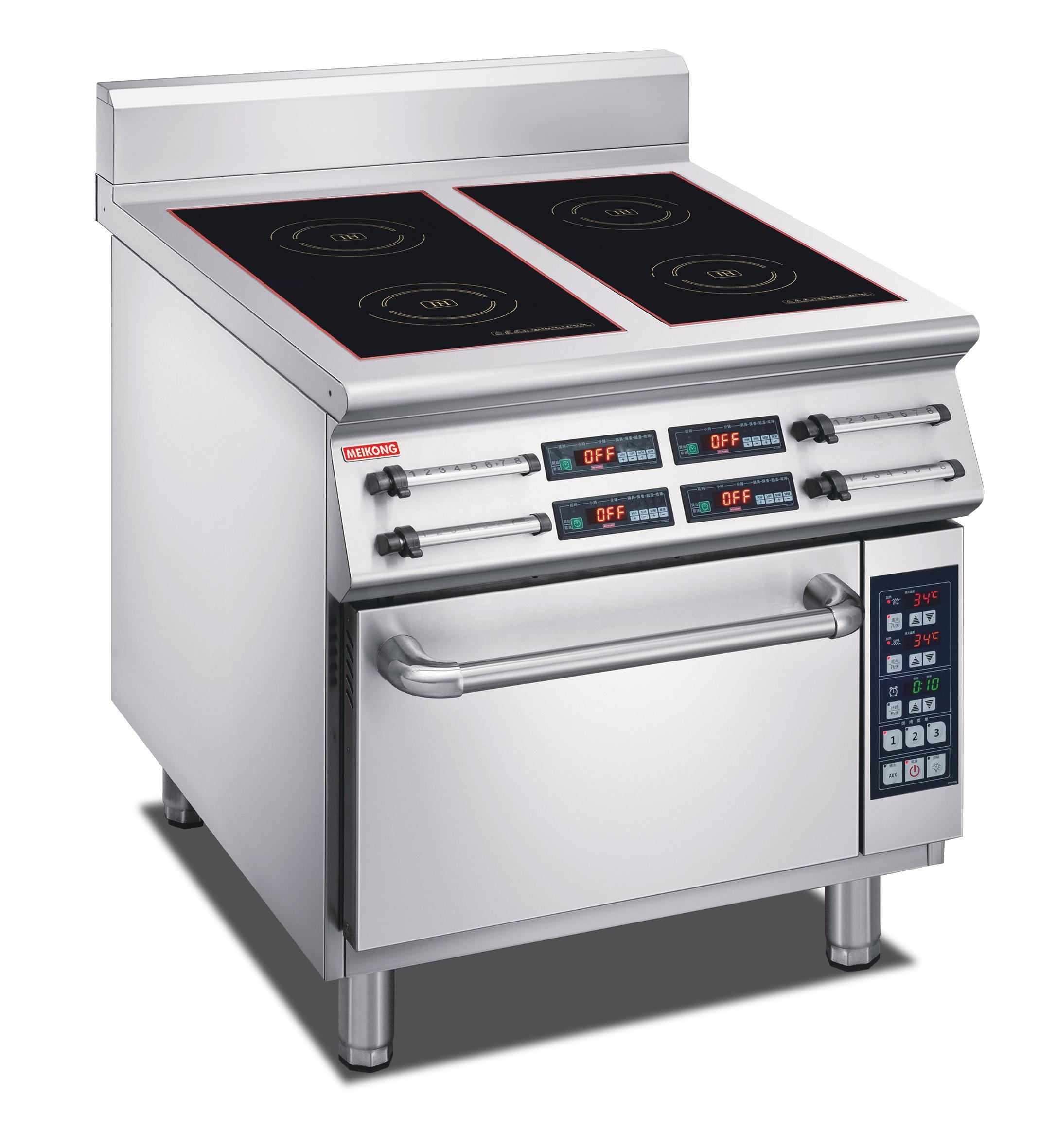 Commercial Kitchen Induction - Commercial 4-burner induction cooker with heavy-duty