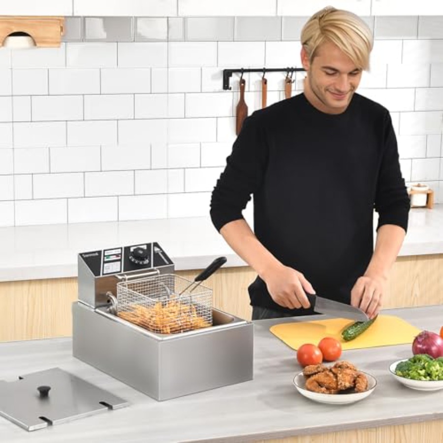 Electric Deep Fryer with Baske – Deep Fryer Commercial recenzja i cena