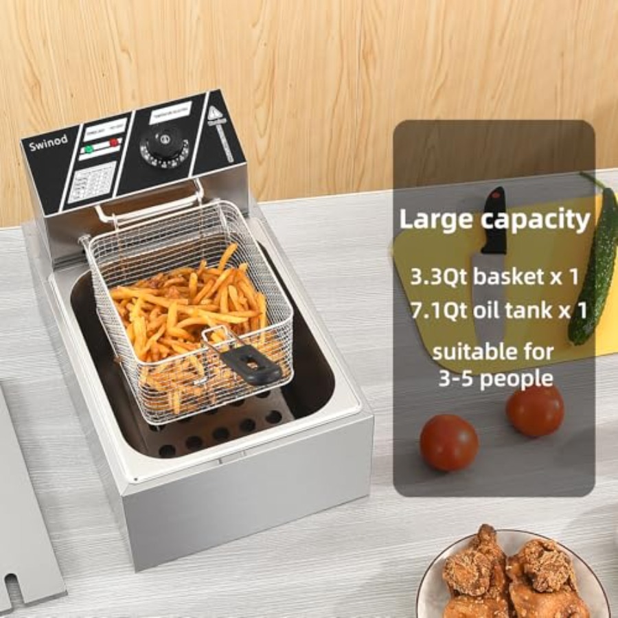 Electric Deep Fryer with Baske – Deep Fryer Commercial recenzja i cena