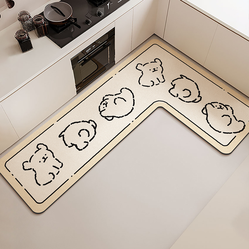 L-shaped Kitchen Floor Mat Wat – Commercial Kitchen Vinyl Flooring recenzja i cena