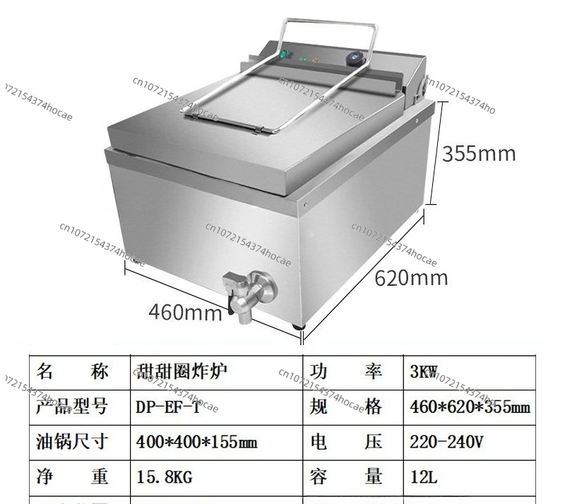 Large Capacity Constant Temper – Deep Fryer Commercial recenzja i cena