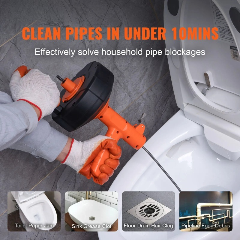 Drain Cleaner Machine 25FT Aut – Commercial Kitchen Youtube recenzja i cena