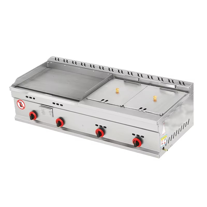 Commercial Gas Grill + Double  – Deep Fryer Commercial recenzja i cena