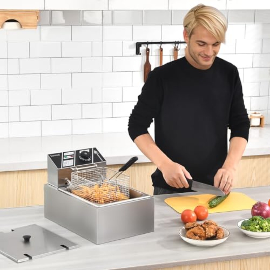 Electric Deep Fryer with Baske – Deep Fryer Commercial recenzja i cena