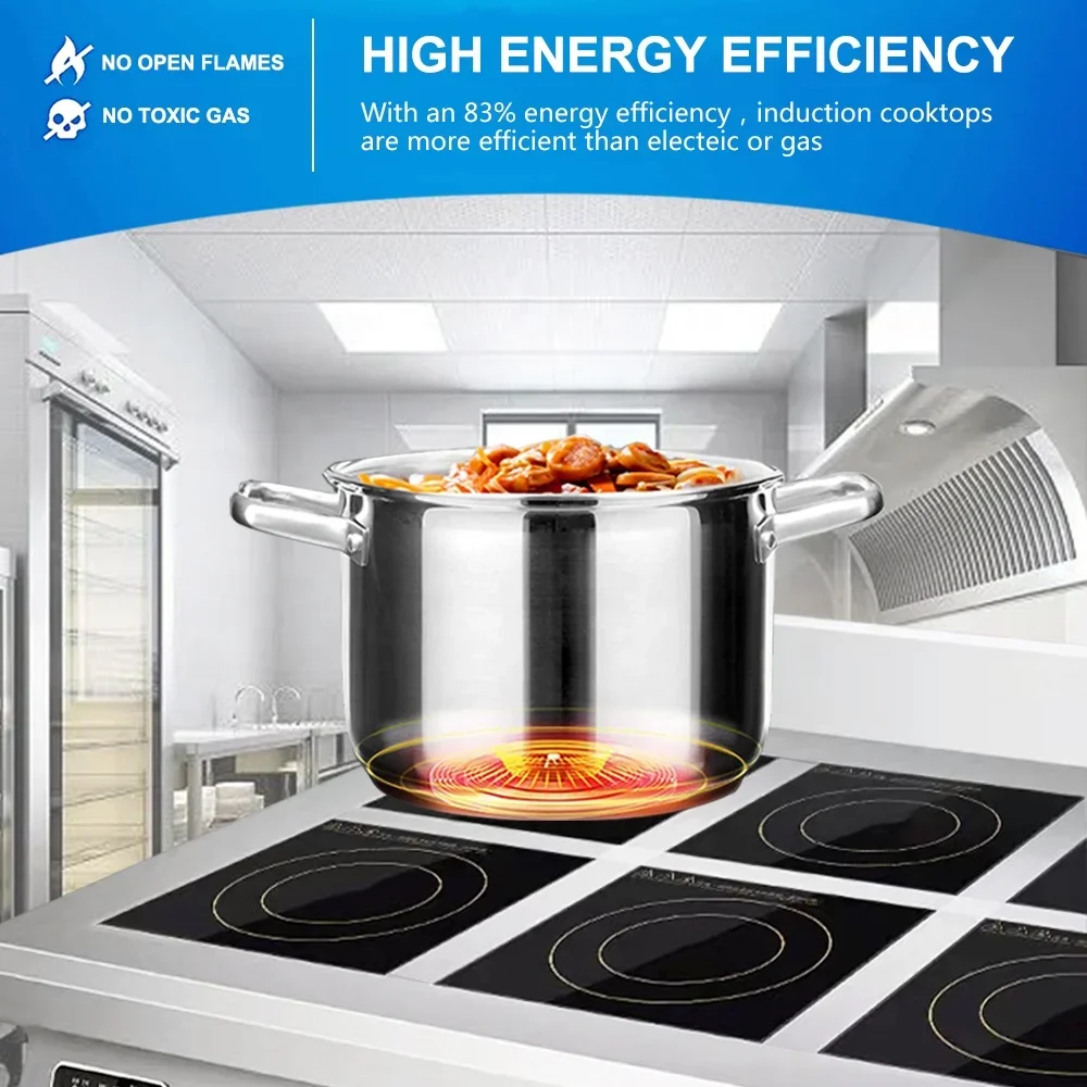 4 Burner Flat Industrial Comme – Commercial Kitchen Induction recenzja i cena