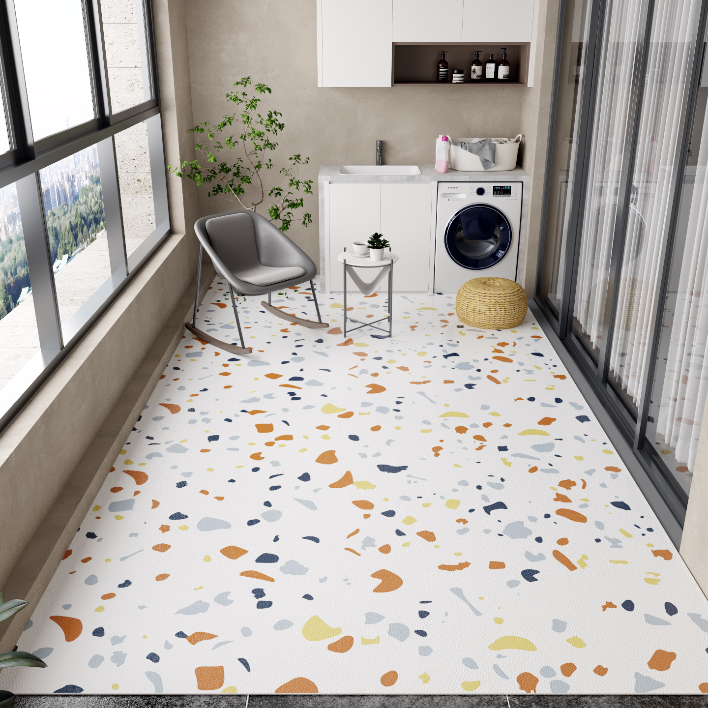 Balcony Floor Mat Pvc Leather  – Commercial Kitchen Vinyl recenzja i cena