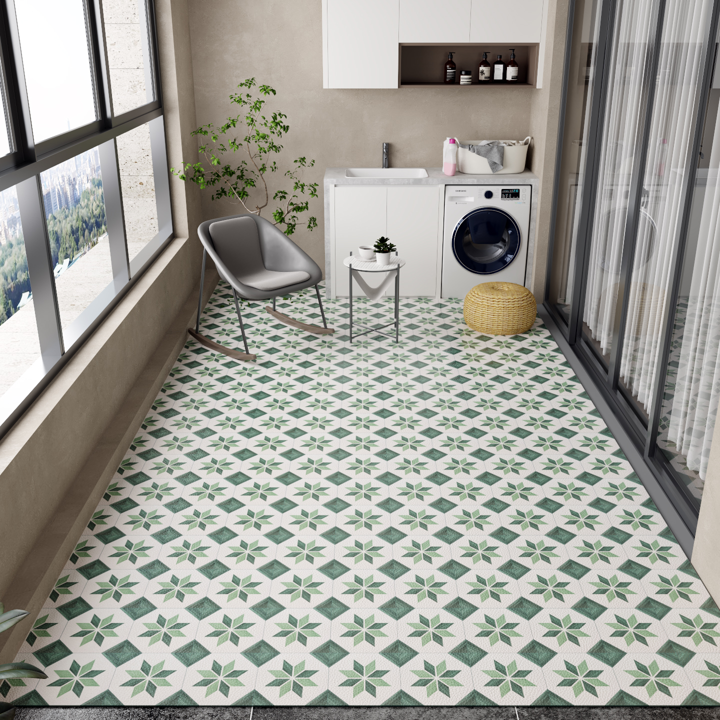 Balcony Floor Mat Pvc Leather  – Commercial Kitchen Vinyl recenzja i cena