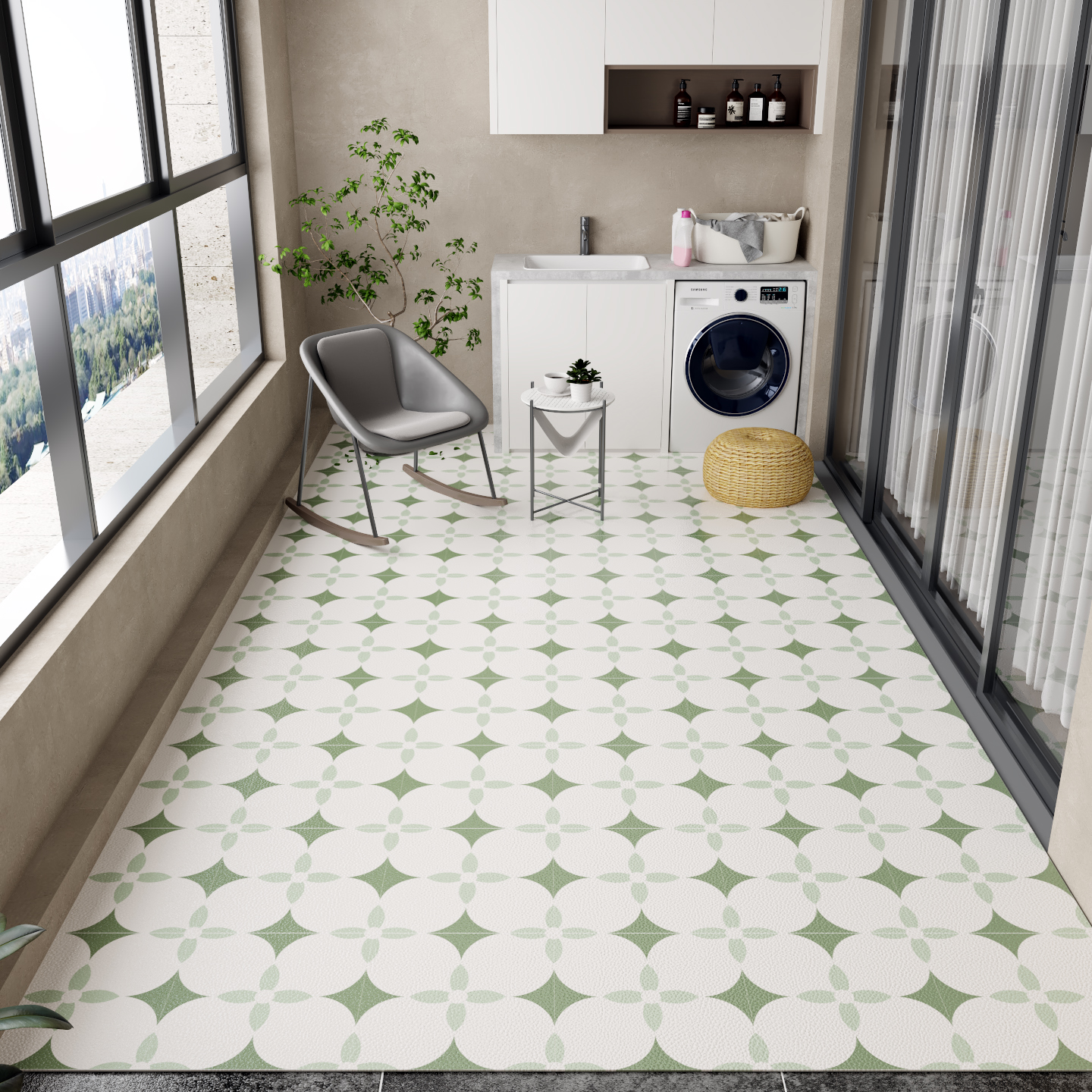 Balcony Floor Mat Pvc Leather  – Commercial Kitchen Vinyl recenzja i cena