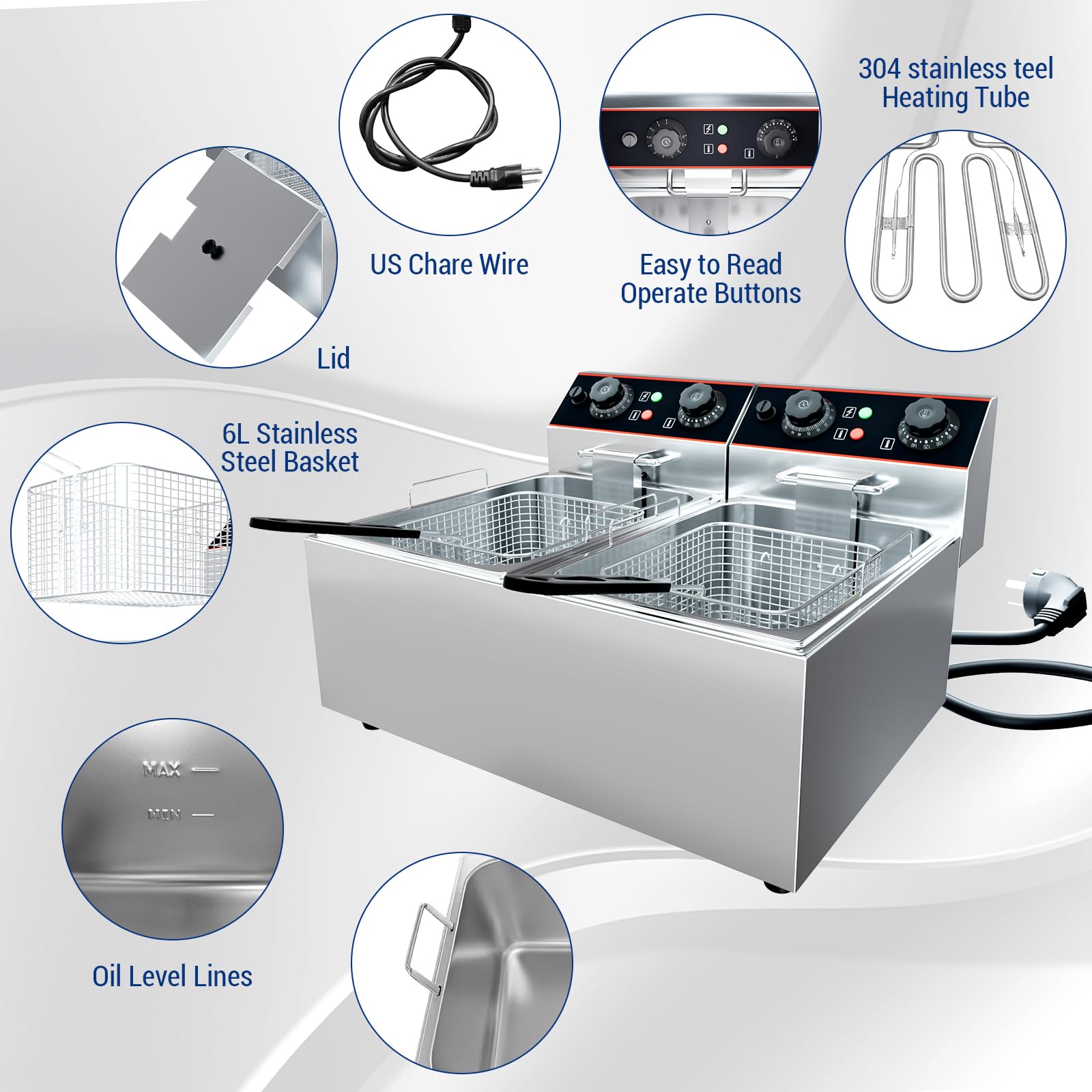 6/8/11L Commercial Electric De – Deep Fryer Commercial recenzja i cena