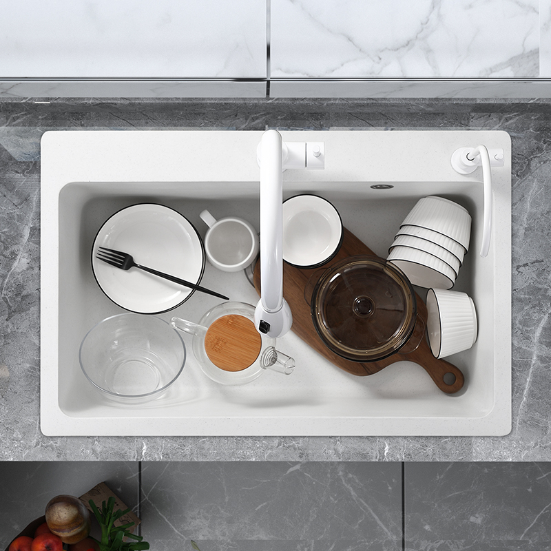 Quartz Stone White Sink Large  – Commercial Kitchen Dishwasher recenzja i cena
