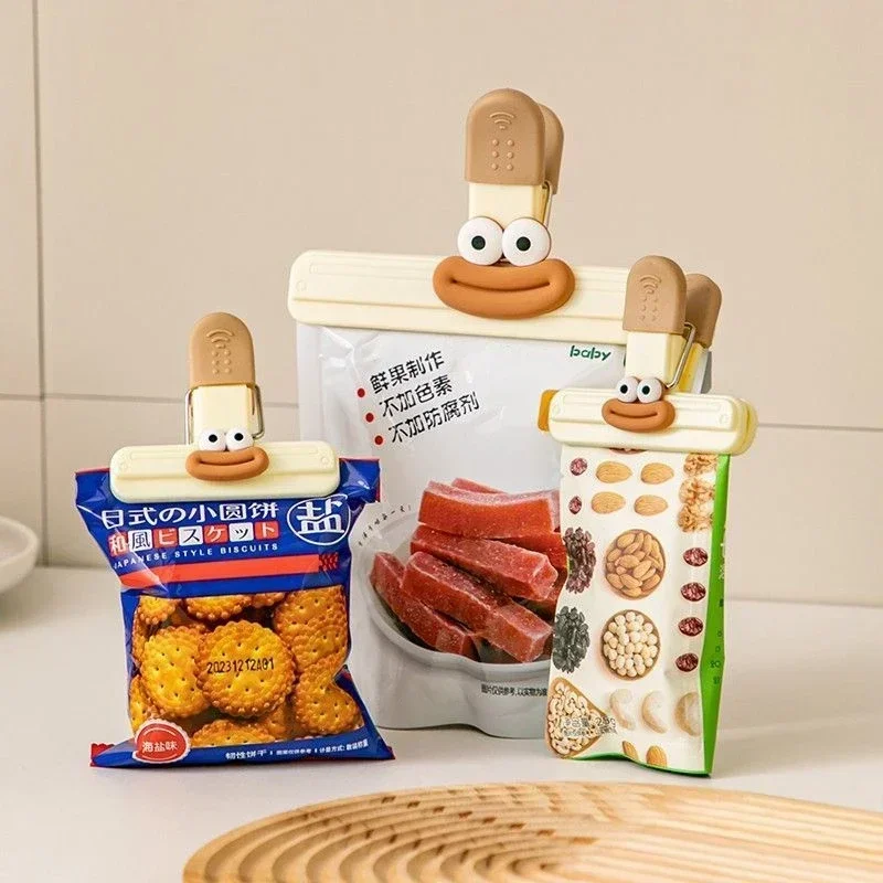 3pcs Creative Face Bag Sealing – Commercial Kitchen Refrigerator recenzja i cena