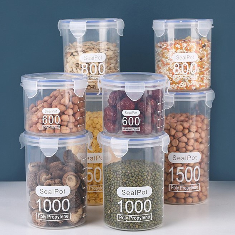 1-4PCS Sealed Jars With Scale  – Commercial Kitchen Refrigerator recenzja i cena