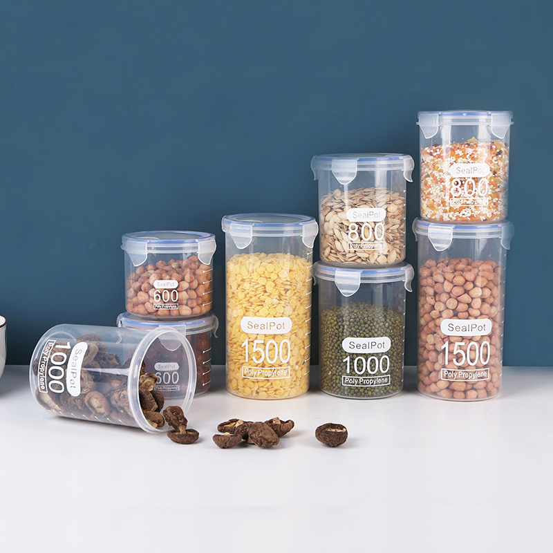 1-4PCS Sealed Jars With Scale  – Commercial Kitchen Refrigerator recenzja i cena