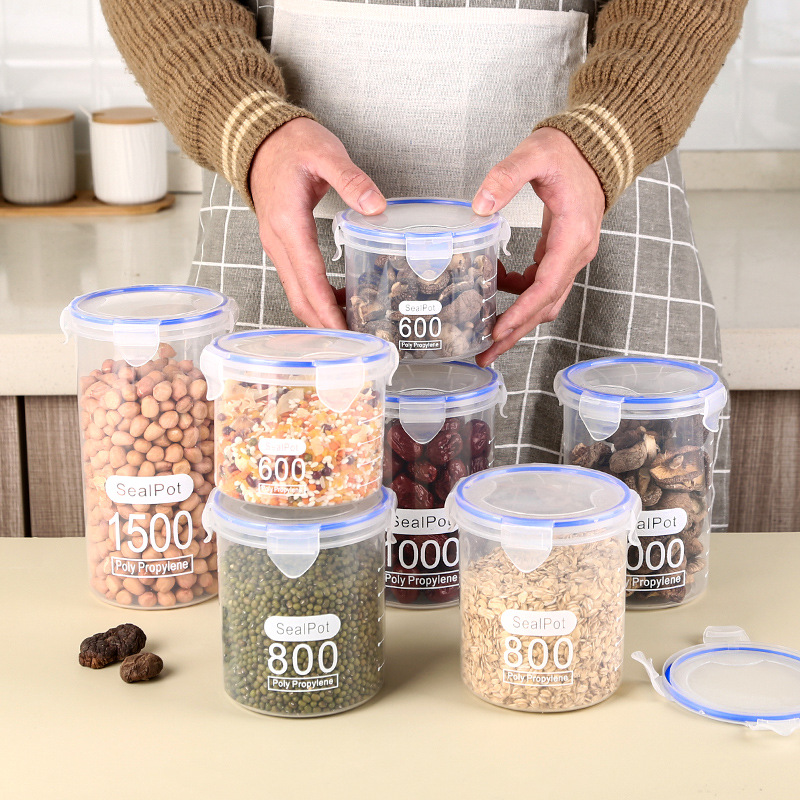 1-4PCS Sealed Jars With Scale  – Commercial Kitchen Refrigerator recenzja i cena