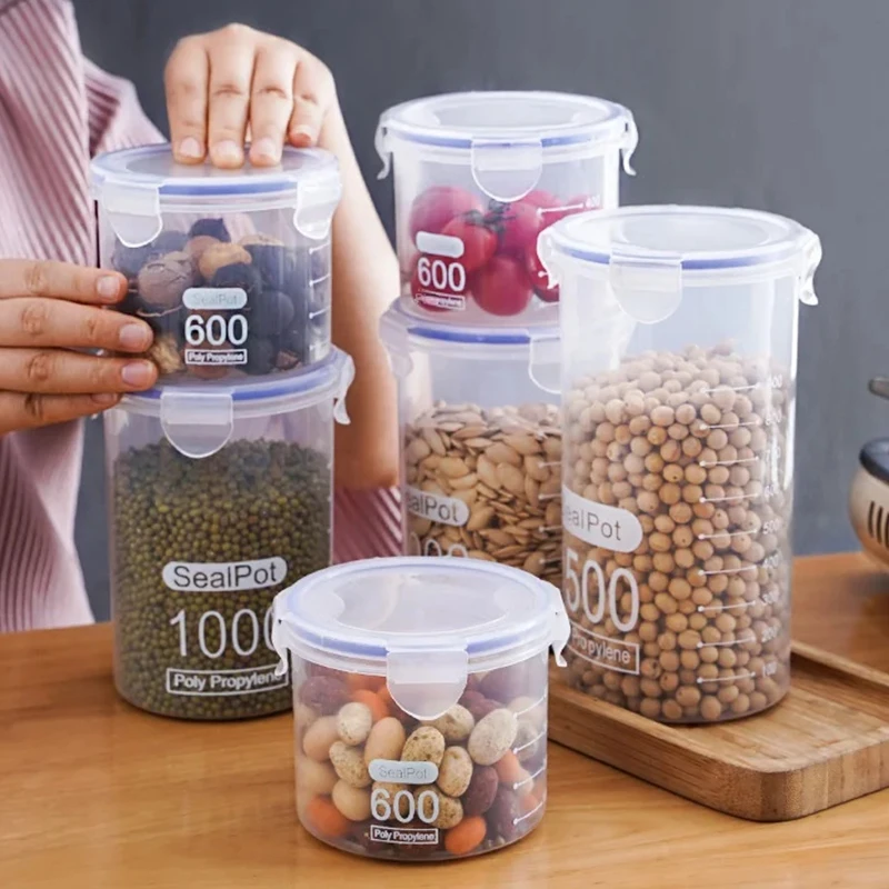 1/4PCS Sealed Jars With Scale  – Commercial Kitchen Refrigerator recenzja i cena