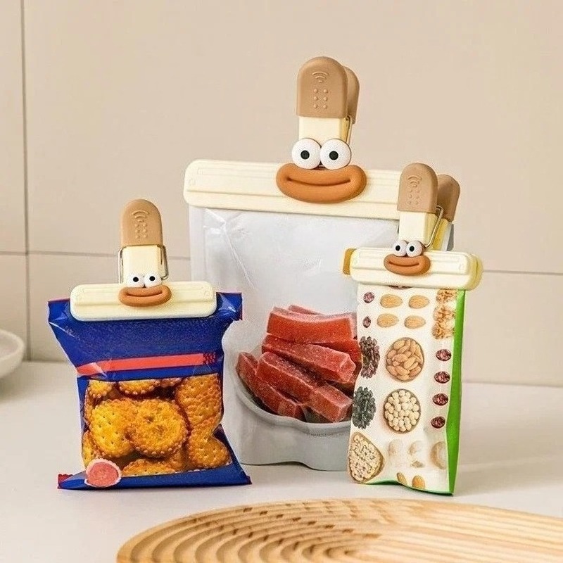 3pcs Creative Face Bag Sealing – Commercial Kitchen Refrigerator recenzja i cena