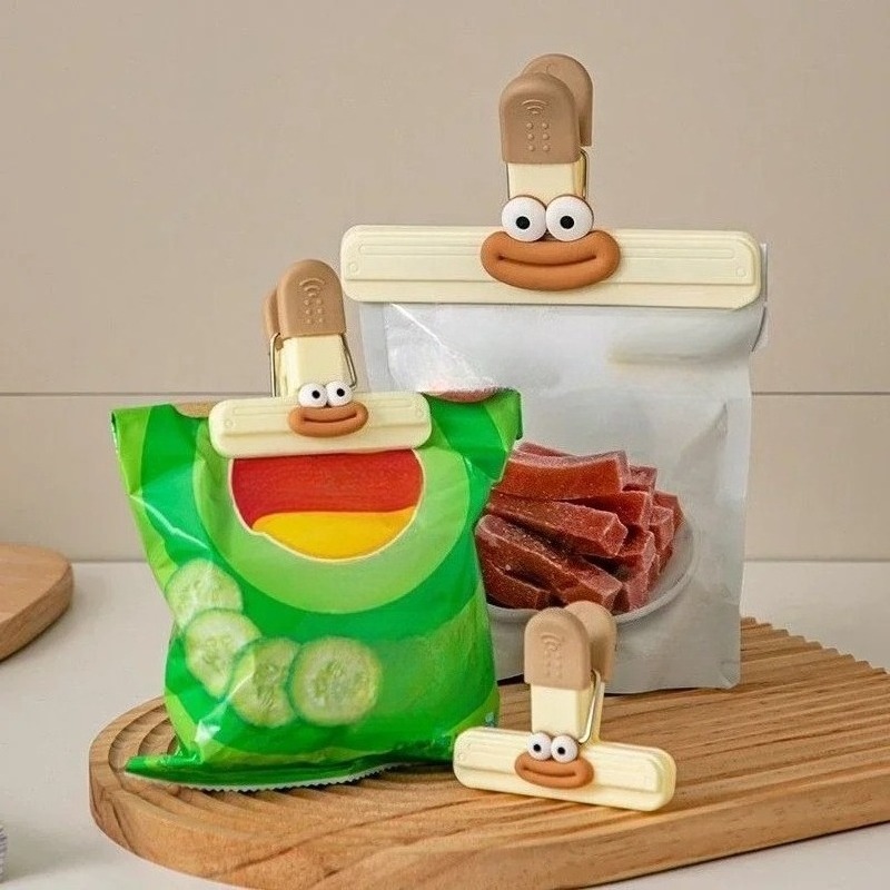 3pcs Creative Face Bag Sealing – Commercial Kitchen Refrigerator recenzja i cena